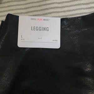 Aerie leather-like leggings